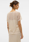 Vero Moda Dylie Crochet Top, Beige