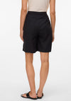 Vero Moda Nethe Linen Blend Long Shorts, Black