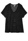 Vero Moda Dylie Crochet Top, Black