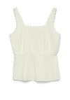 Vero Moda Julietta Square Neck Top, White