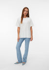 Vero Moda Ciara Oversized Oyster Graphic Print T-Shirt, White