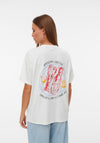 Vero Moda Ciara Oversized Lobster Graphic Print T-Shirt, White