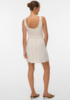 Vero Moda Isse Linen Waistcoat Mini Dress, Ecru