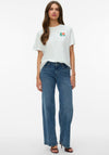Vero Moda Mariane Flower Back Graphic T-Shirt, White