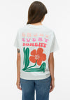 Vero Moda Mariane Flower Back Graphic T-Shirt, White