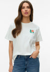 Vero Moda Mariane Flower Back Graphic T-Shirt, White