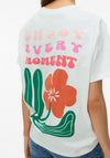 Vero Moda Mariane Flower Back Graphic T-Shirt, White