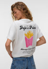 Vero Moda Zanda Fries Back Graphic T-Shirt, White
