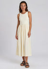 Vero Moda U-Neck A-Line Midi Dress, White