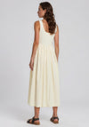 Vero Moda U-Neck A-Line Midi Dress, White