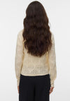 Vero Moda Ava Knit Tie String Cardigan, Beige