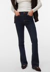 Vero Moda Aware Maddie Belt Wide Leg Jeans, Blue