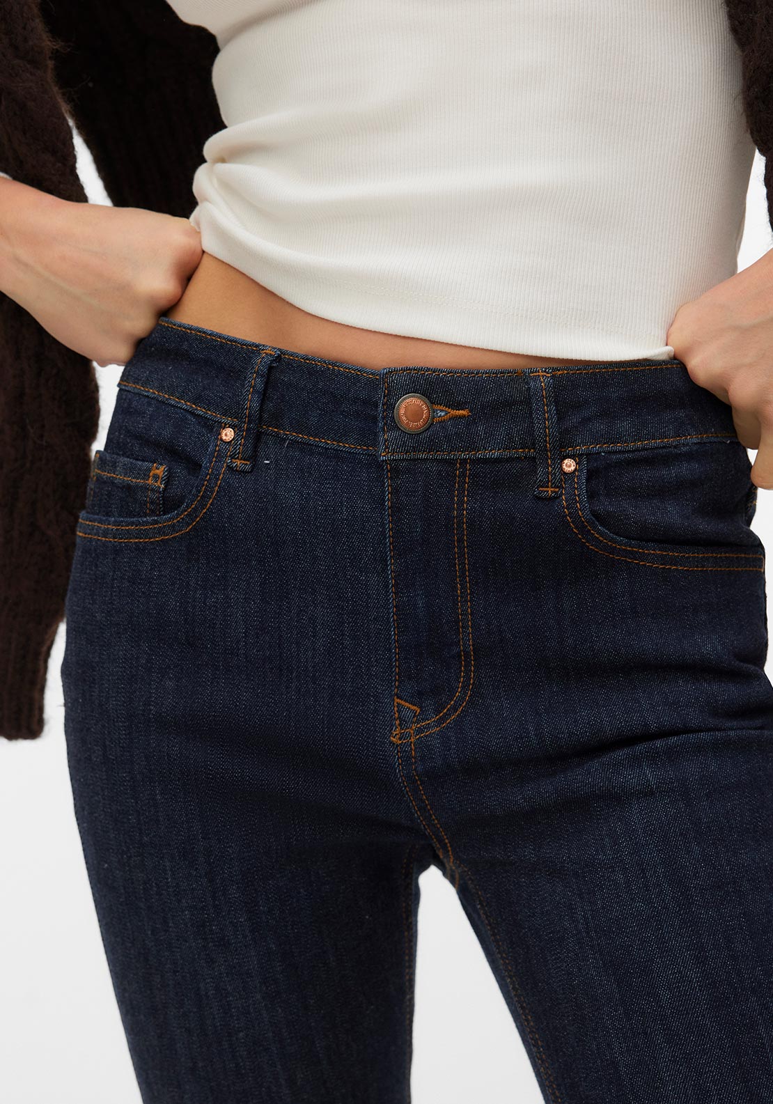 Vero Moda Aware Flash Wide Leg Jeans, Blue