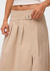 Vero Moda Manonsia Pleat Panel Midi Skirt, Beige