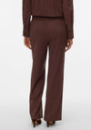 Vero Moda Caia Mid Waist Wide Leg Trousers, Brown