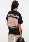 Vero Moda Metha Caty Copenhagen Back Graphic T-Shirt, Black