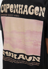 Vero Moda Metha Caty Copenhagen Back Graphic T-Shirt, Black