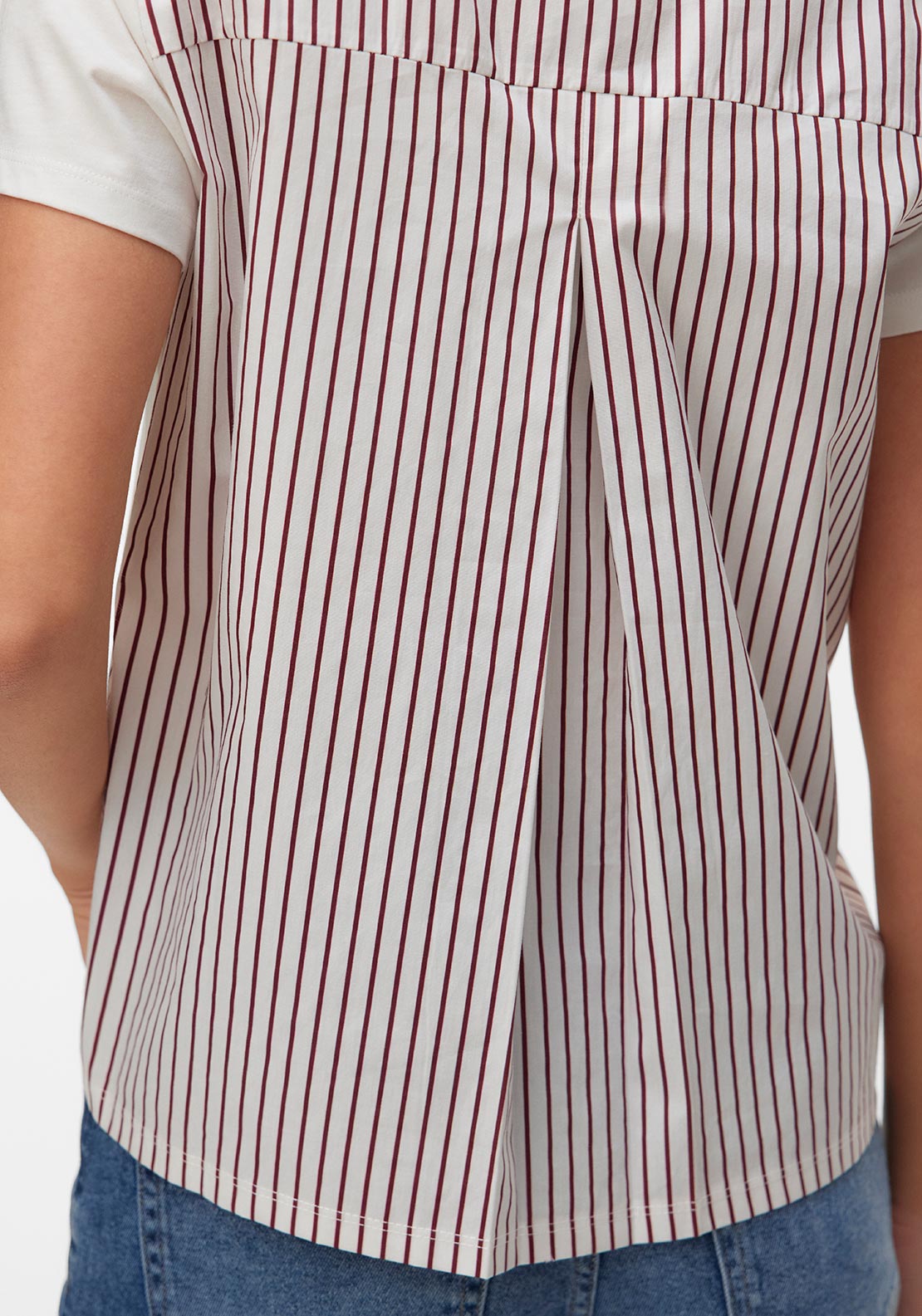 Vero Moda Fie Short Sleeve with Back Print T-Shirt, White