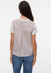 Vero Moda Fie Short Sleeve with Back Print T-Shirt, White