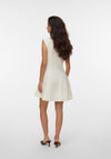 Vero Moda Malle Sleeveless Mini Denim Dress, Cream