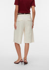 Vero Moda Sofia Mid Waist Wide Shorts, Off-White