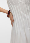 Vero Moda Tabia Pleated Midi Dress, White
