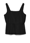 Vero Moda Julietta Square Neck Top, Black