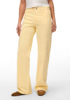 Vero Moda Tessa High Ride Wide Leg Jeans, Yellow