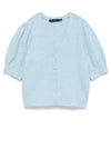 Vero Moda Doffy Balloon Short Sleeve Cardigan, Cashmere Blue