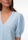 Vero Moda Doffy Balloon Short Sleeve Cardigan, Cashmere Blue