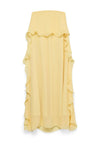 Vero Moda Iris Ruffle Maxi Tube Dress, Banana Yellow