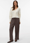 Vero Moda Luna Casual Drawstring Trousers, Brown