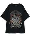 Vero Moda Millie Oversized Graphic Print T-Shirt, Black