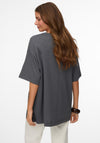 Vero Moda Millie Oversized Graphic Print T-Shirt, Grey