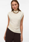 Vero Moda Millie Asymmetrical Top, Birch
