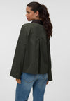 Vero Moda Chelsea-Poppy Cropped Jacket, Forest Green