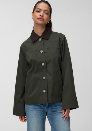 Vero Moda Chelsea-Poppy Cropped Jacket, Forest Green
