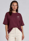 Vero Moda Hailey Graphic Print Oversized T-Shirt, Red