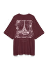 Vero Moda Hailey Graphic Print Oversized T-Shirt, Red
