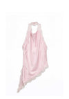 Vero Moda Nicolina Halter Neck Lace Detail Top, Pink