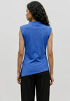 Vero Moda Smilla Sleeveless Ruched Top, Blue