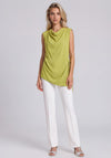 Vero Moda Tammie Ruched High Neck Top, Green