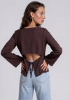 Vero Moda Ammie Open Back Top, Brown