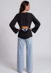 Vero Moda Ammie Open Back Top, Black