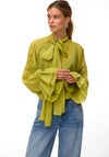 Vero Moda Kehlani Ruffle Detail Blouse, Green