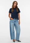 Vero Moda Aware Naima Heavyweight T Shirt, Navy