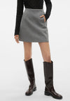 Vero Moda Allison High Waist Short Skirt, Medium Grey