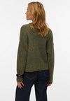Vero Moda Ingrid V-Neck Wool Cardigan, Green