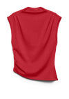 Vero Moda Mille Boat Neck Top, Red