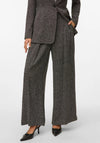 Vero Moda Perle Mid Rise Super Wide Leg Trousers, Black